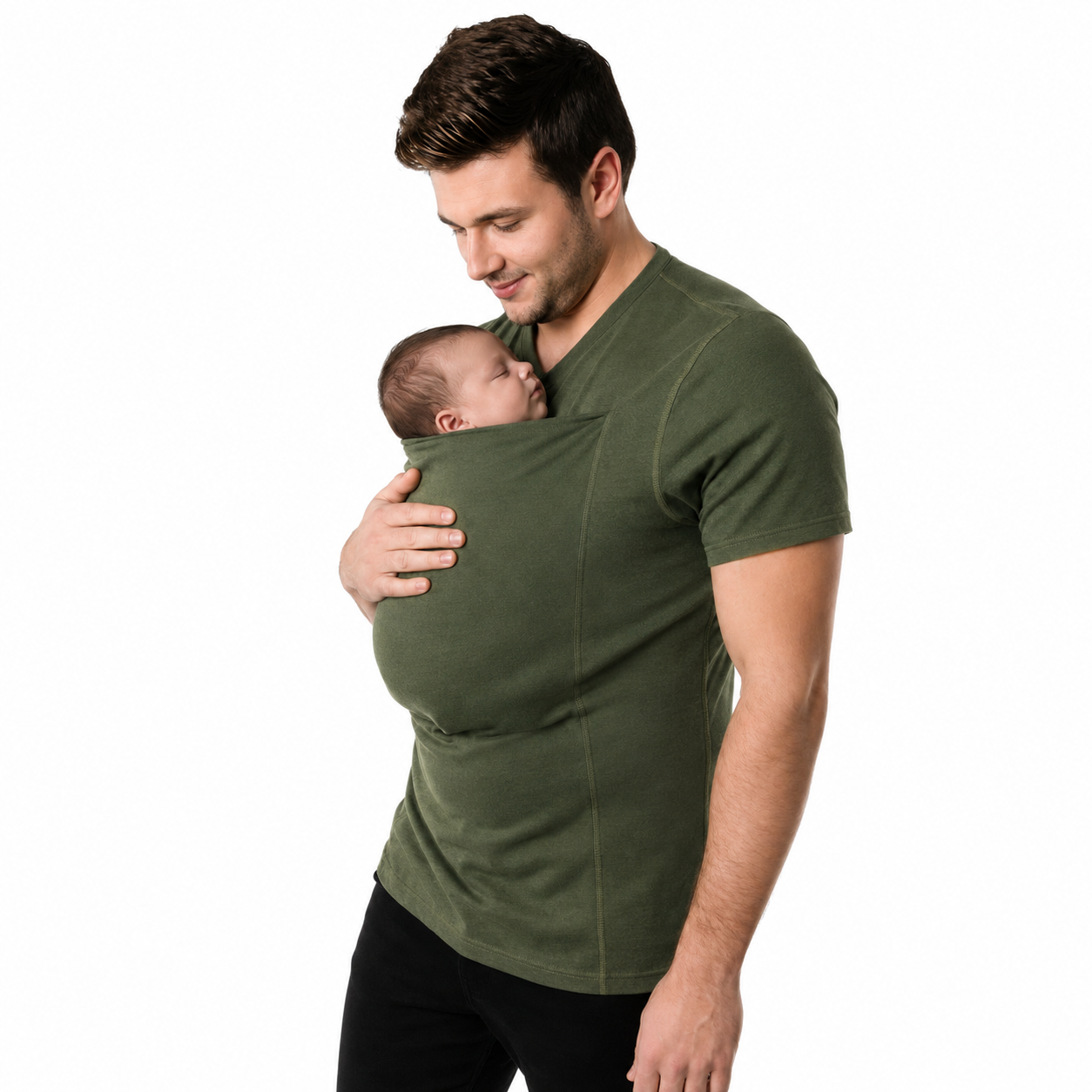 T-Shirt met Geïntegreerde Babydragerzak