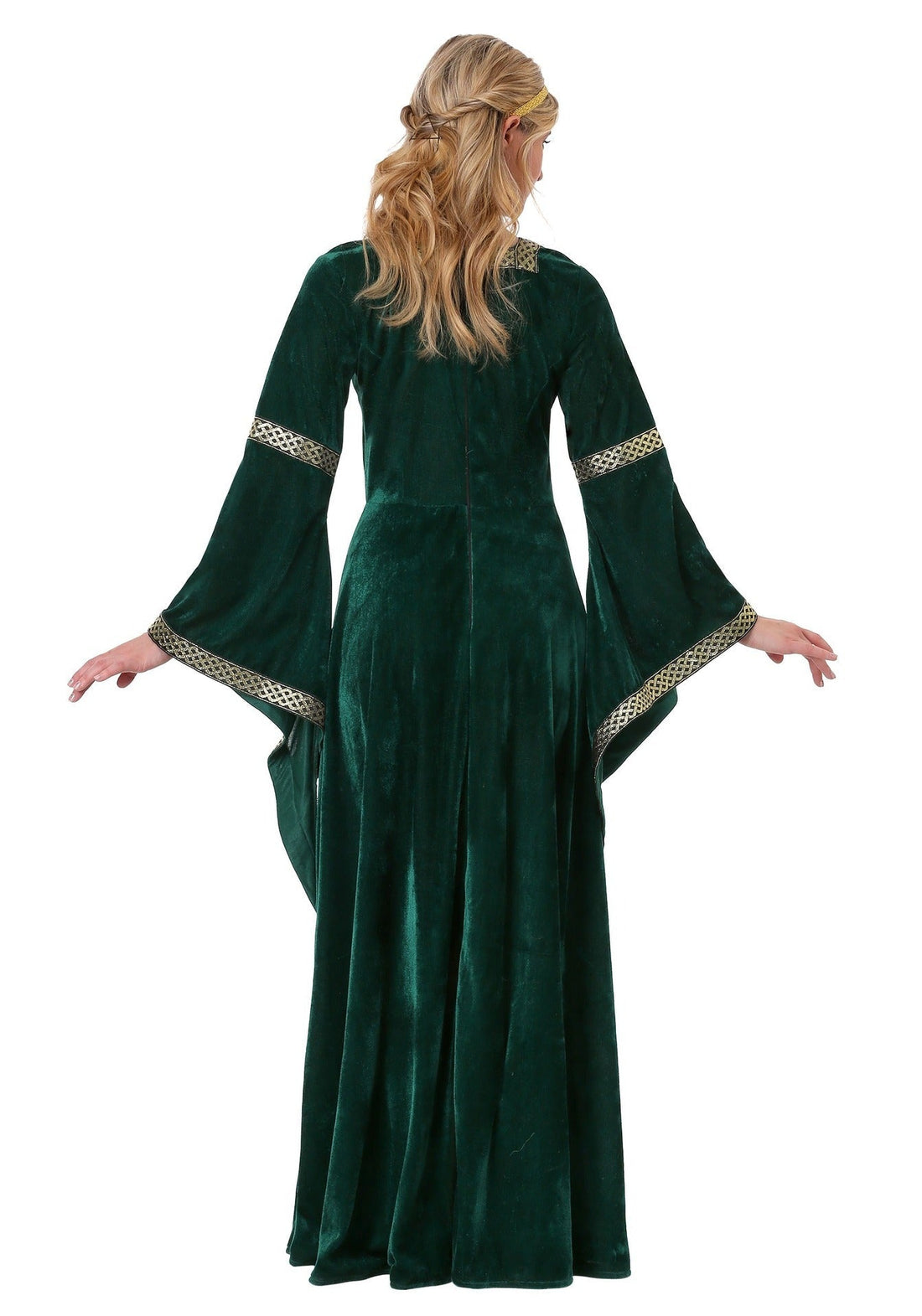 Halloween maxi jurk – prinses kostuum voor dames, lange elegante jurk met sprookjesachtige details, perfect voor verkleedpartijen en Halloweenfeesten.