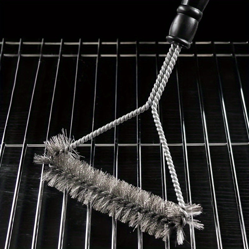 Y-vormige BBQ borstel met lange handgreep – RVS reinigingsborstel voor het gemakkelijk schoonmaken van grills en barbecue oppervlakken, biedt effectief en veilig onderhoud voor jouw barbecue.
