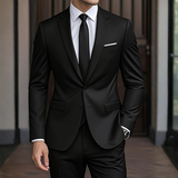 Tweedelig slim fit modern kostuum voor heren