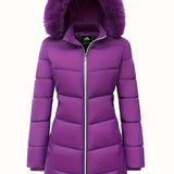 Eline dames winterjas – lange, warme jas met elegante pasvorm, comfortabele voering en ideaal voor koude winterdagen.