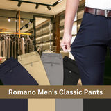 Klassieke heren pantalon van rekbare, ademende stof