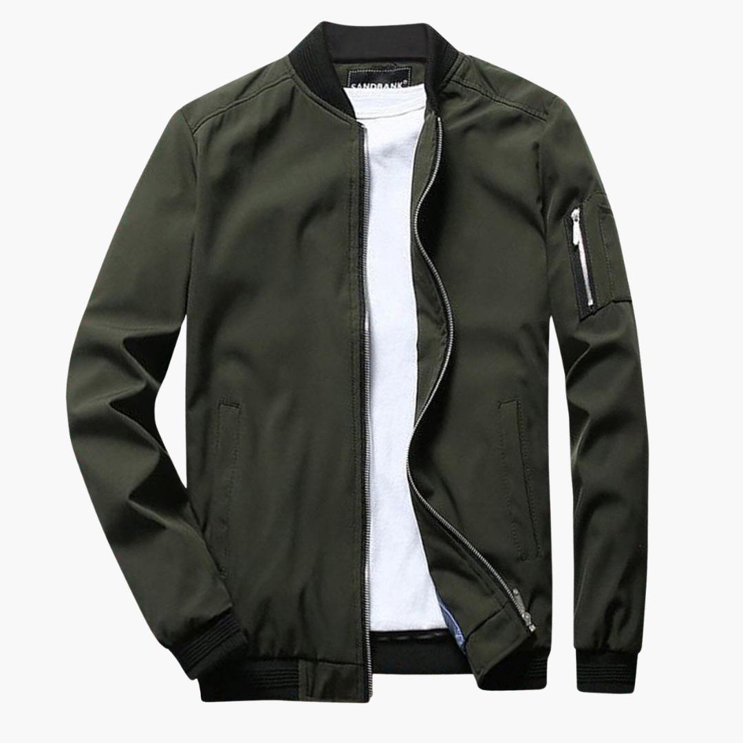 Brent stijlvolle bomberjack voor heren – moderne jas met comfortabele pasvorm, duurzame stof en tijdloos design, ideaal voor casual en streetwear looks.