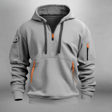 Zachte hoodie voor heren met zakken
