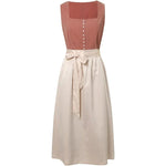Traditionele jurk met lange mouwen – midi damesjurk van hoogwaardige stof met elegante pasvorm, perfect voor formele gelegenheden en klassieke feestjes.