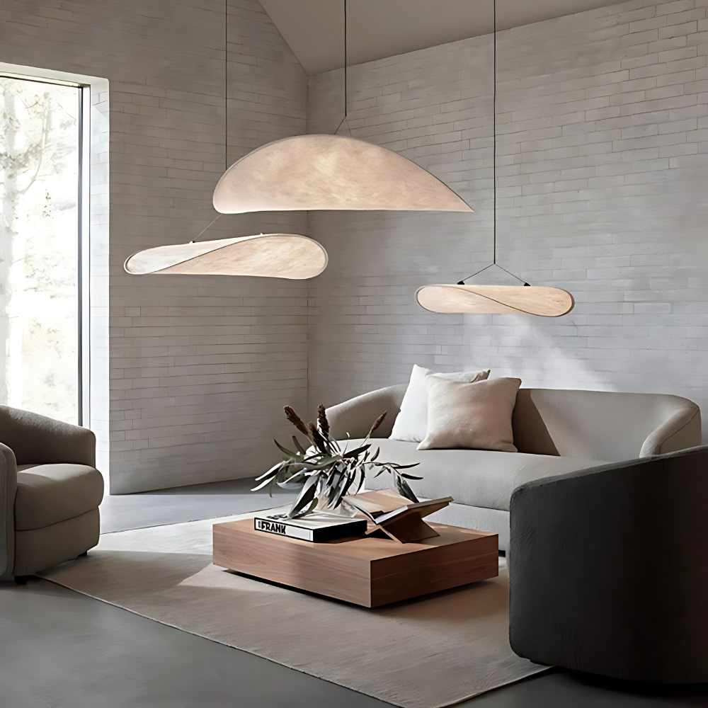 Design Hanglamp Japandi – luxe boho plafondlamp in natuurlijke tinten, hoogwaardig materiaal en moderne stijlvolle verlichting voor elk interieur.