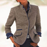 Irene blazer voor dames – elegante en stijlvolle blazer met comfortabele pasvorm, perfect voor kantoor, zakelijke afspraken en chique casual outfits.