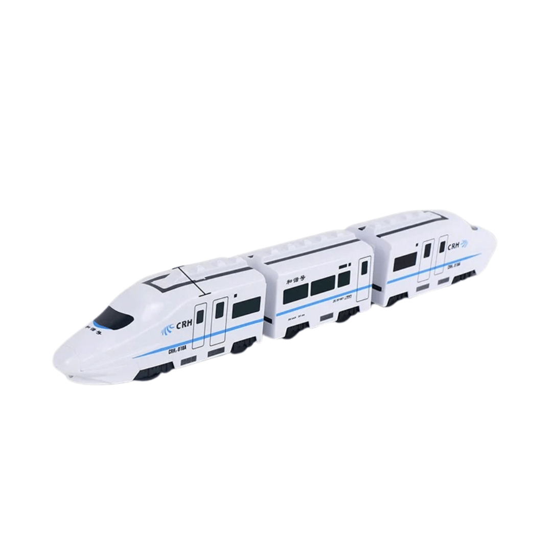 TurboTrain speelgoedtrein – zelfrijdende trein voor kinderen, automatisch richtingsveranderend, duurzaam plastic en knipperlichten voor eindeloos speelplezier.