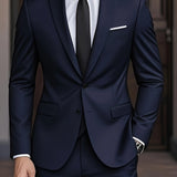 Tweedelig slim fit modern kostuum voor heren