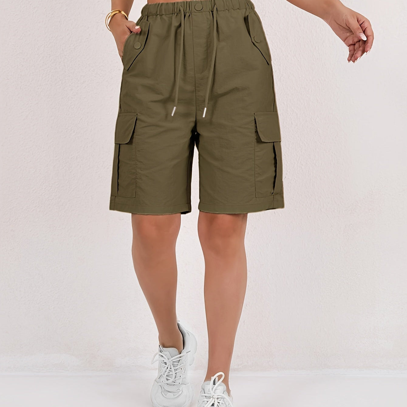 Cargo Bermuda Shorts met Opgestikte Zakken