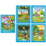 Magic Water Book herbruikbaar kleurboek voor kinderen – creatief en educatief waterkleurboek dat tekenen zonder rommel mogelijk maakt, ideaal voor eindeloos speelplezier.