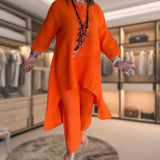 Tweedelige Tuniek Set met V-Hals