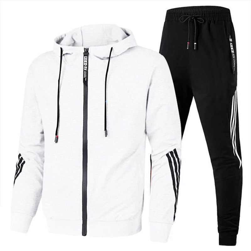 Willem comfortabel trainingspak voor heren – zachte en ademende set met broek en hoodie, ideaal voor sporten, casual wear en actieve vrijetijdsbesteding.