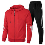 Willem comfortabel trainingspak voor heren – zachte en ademende set met broek en hoodie, ideaal voor sporten, casual wear en actieve vrijetijdsbesteding.