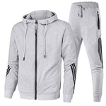 Willem comfortabel trainingspak voor heren – zachte en ademende set met broek en hoodie, ideaal voor sporten, casual wear en actieve vrijetijdsbesteding.
