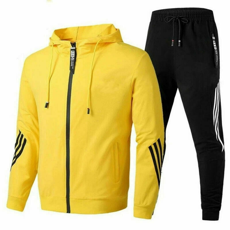 Willem comfortabel trainingspak voor heren – zachte en ademende set met broek en hoodie, ideaal voor sporten, casual wear en actieve vrijetijdsbesteding.