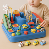 Mini autobaan voor peuters – set met wegen en autootjes, duurzaam speelgoed en stimuleert creatief spel en motorische ontwikkeling.