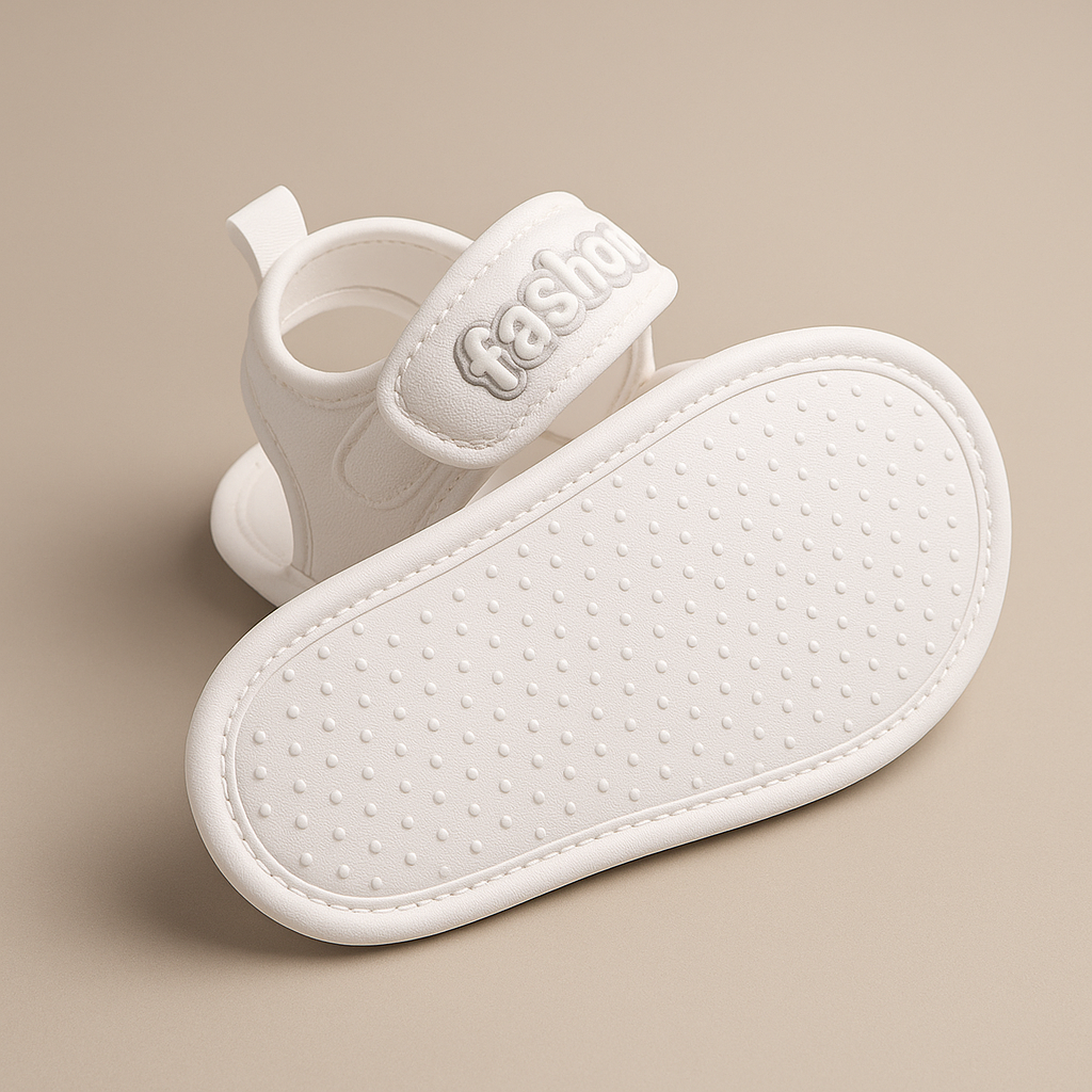 HappyFeet baby zomersandalen – lichtgewicht, ademend materiaal met antislipzool voor veilige en comfortabele eerste stapjes.