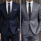 Tweedelig slim fit modern kostuum voor heren