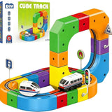CubeTrain creatieve en interactieve DIY treinbaan – stimuleert motorische vaardigheden, probleemoplossend denken en fantasierijk spel voor kinderen