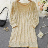 Gebreide Off-Shoulder Jurk voor Dames