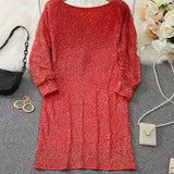 Gebreide Off-Shoulder Jurk voor Dames