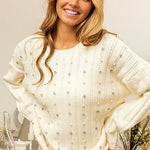 Sweater met lange mouwen voor dames – basic en comfortabel ontwerp, perfect voor casual en alledaagse looks.