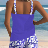 Dames Tankini met Brede Bandjes en Zwemshort