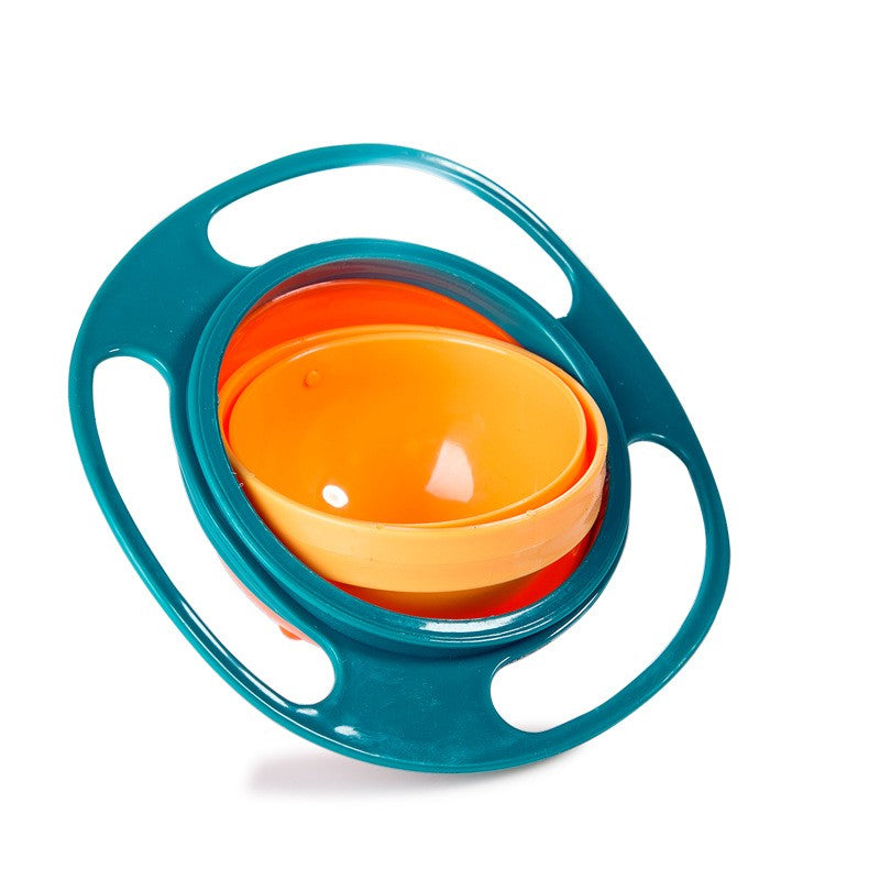Anti-knoei bakje – 360° draaibare morsbestendige kom, perfect voor baby's en peuters. Voorkomt gemors en maakt zelfstandig eten gemakkelijker.