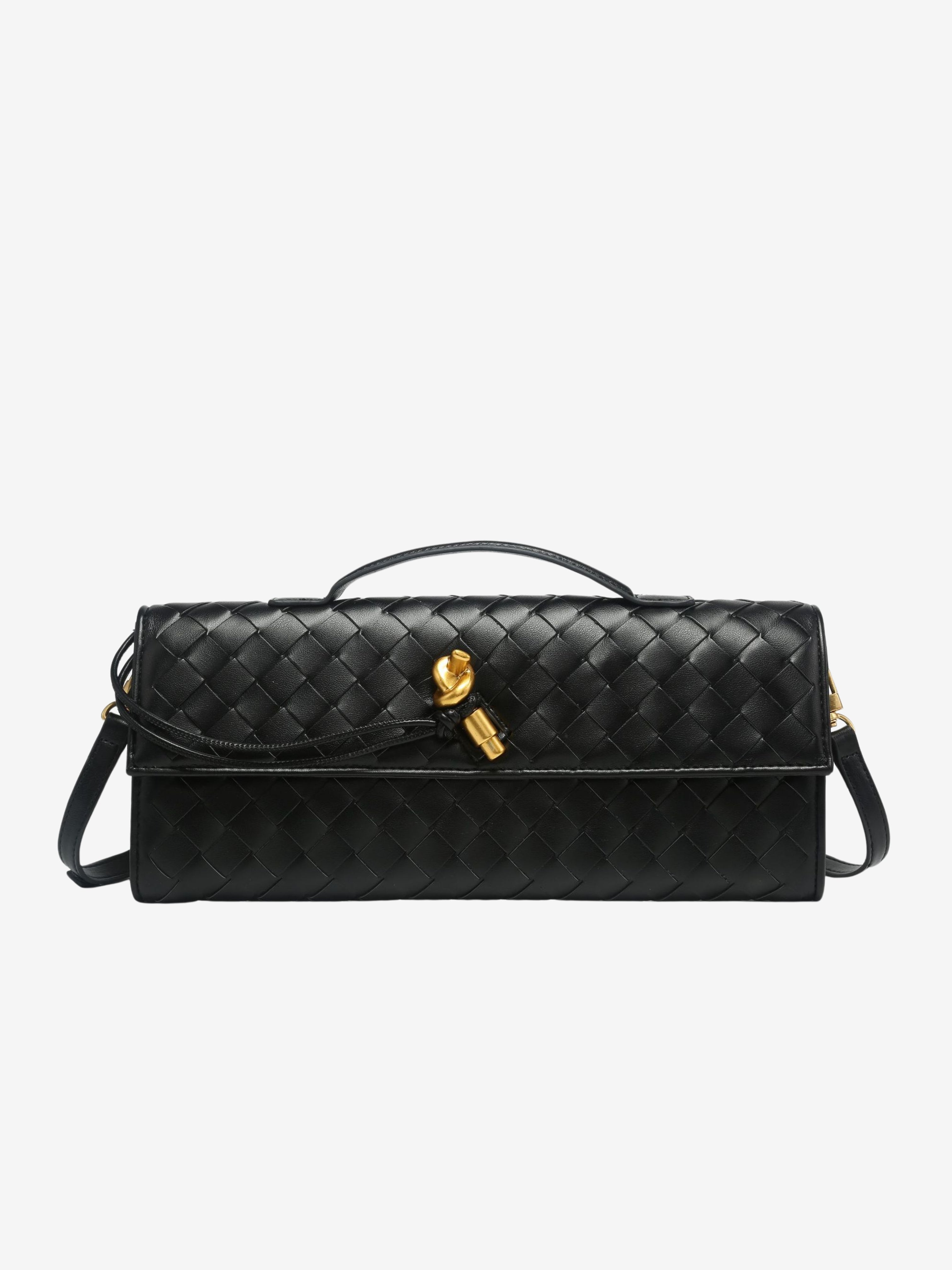 Geweven Leren Crossbody Tas – Luxe & Trendy Damesaccessoire – Compact, Stijlvol en Perfect voor Elke Gelegenheid.