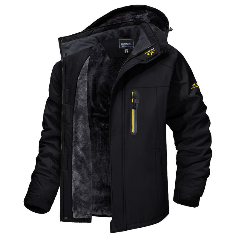 Levano heren outdoor winterjas – warme, waterafstotende jas met winddichte bescherming, comfortabele pasvorm en duurzaam materiaal, ideaal voor winterse buitenactiviteiten.