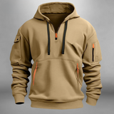 Zachte hoodie voor heren met zakken