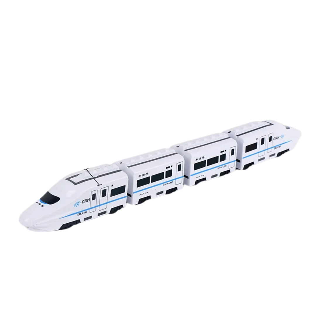 TurboTrain speelgoedtrein – zelfrijdende trein voor kinderen, automatisch richtingsveranderend, duurzaam plastic en knipperlichten voor eindeloos speelplezier.