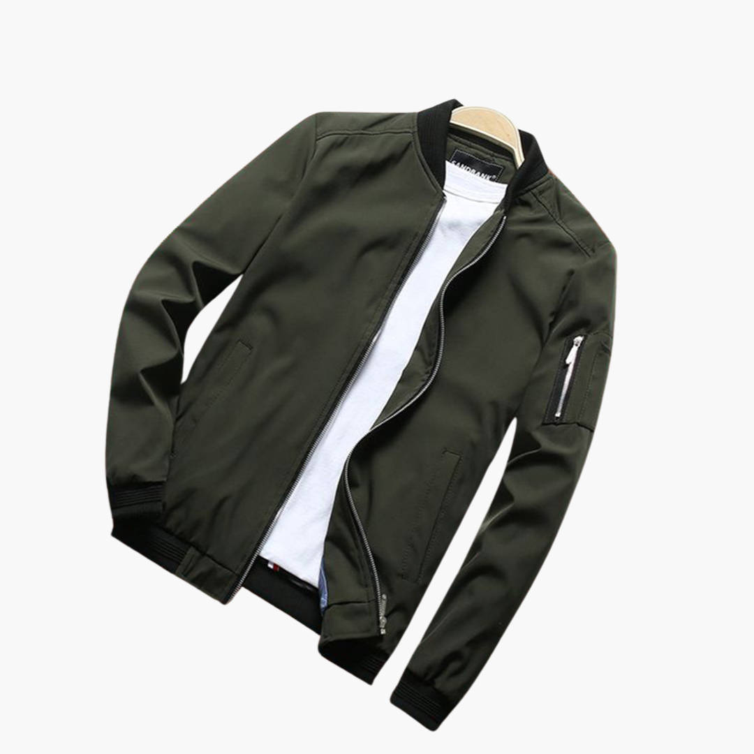 Brent stijlvolle bomberjack voor heren – moderne jas met comfortabele pasvorm, duurzame stof en tijdloos design, ideaal voor casual en streetwear looks.