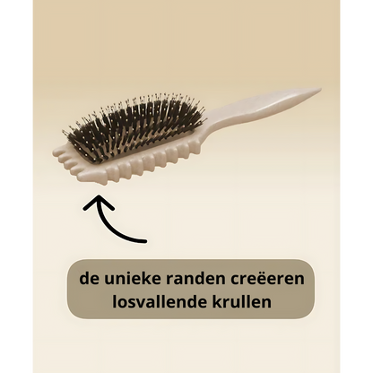 KrulFix kruldefinieer borstel – voor perfect gedefinieerde krullen met een natuurlijk volume. Nu 1+1 gratis voor een onweerstaanbare look.