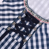 Klassieke Oktoberfest dirndljurk midi – elegante damesjurk met traditioneel ontwerp, flatterende pasvorm en hoogwaardige details, perfect voor bierfeesten en themafeesten.