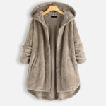Lydia warme fleece jas voor dames – zachte en elegante jas met comfortabele pasvorm, perfect voor casual winterlooks en buitenactiviteiten.