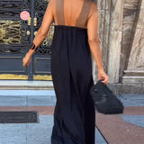 Elegante Maxi Jurk met Open Rug