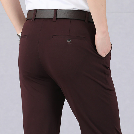 Klassieke stretch broek voor heren met zakken
