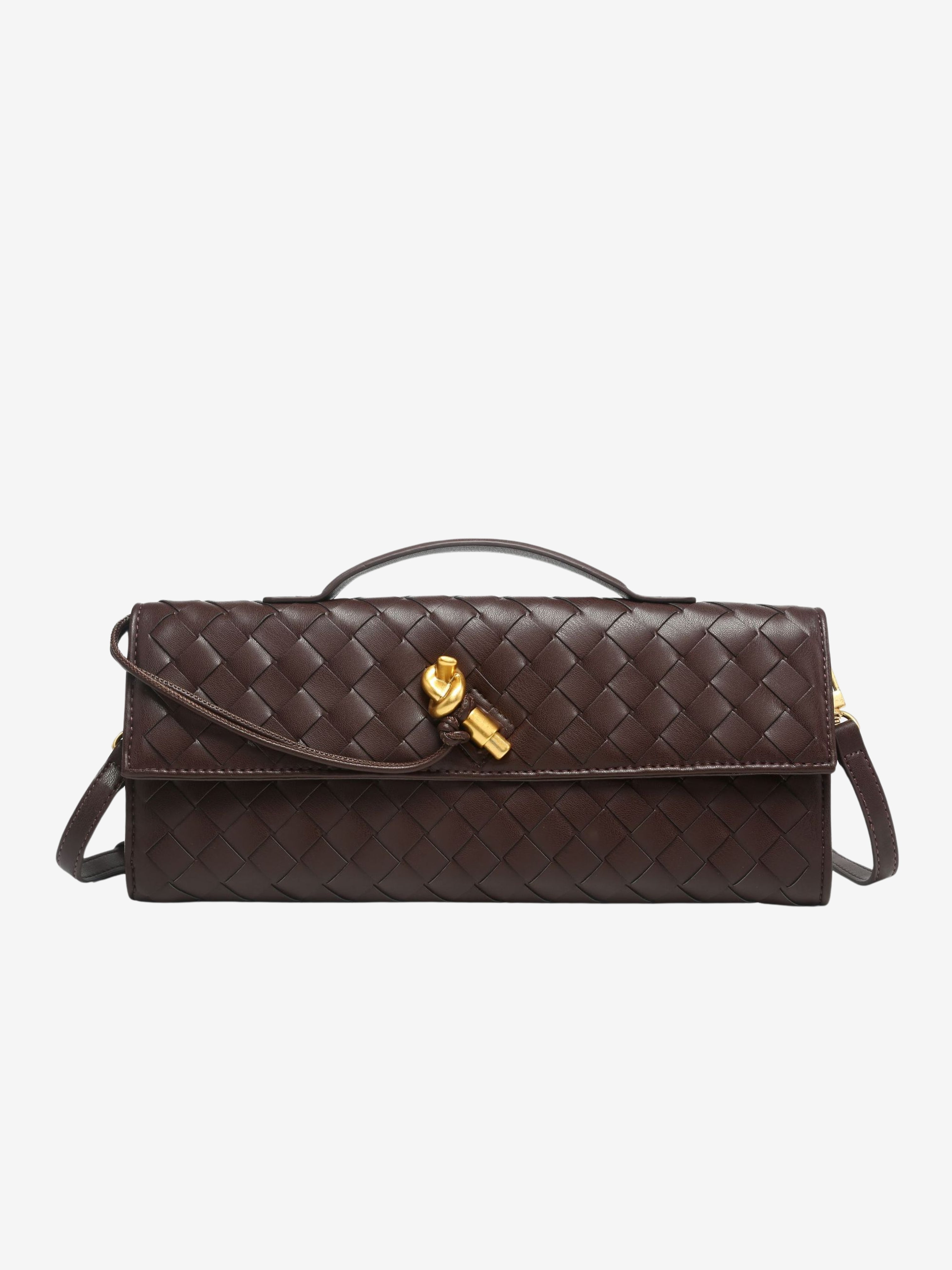 Geweven Leren Crossbody Tas – Luxe & Trendy Damesaccessoire – Compact, Stijlvol en Perfect voor Elke Gelegenheid.