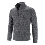Alvaro heren warme pullover met halve rits in diverse kleuren – zachte stof, comfortabele pasvorm en ideale casual winterstijl.