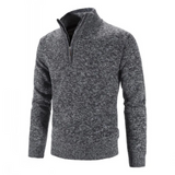 Alvaro heren warme pullover met halve rits in diverse kleuren – zachte stof, comfortabele pasvorm en ideale casual winterstijl.