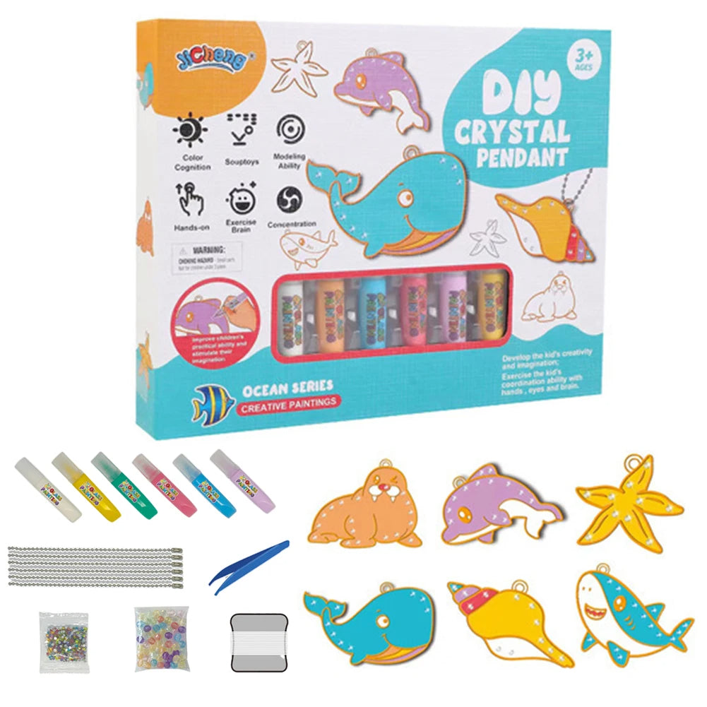 MagicCraft DIY hangerset voor kinderen – creatieve knutselset met veilige materialen, stimuleert fantasie en fijne motoriek.