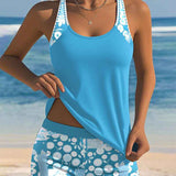 Dames Tankini met Brede Bandjes en Zwemshort