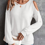 Dames T-shirt met lange mouwen – eenvoudig, comfortabel en ideaal voor elk seizoen.