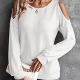 Dames T-shirt met lange mouwen – eenvoudig, comfortabel en ideaal voor elk seizoen.