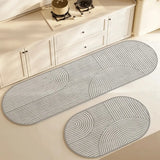 Ovale keukenmat – absorberend en antislip matje voor veilig en comfortabel staan in de keuken, ideaal voor dagelijks gebruik.