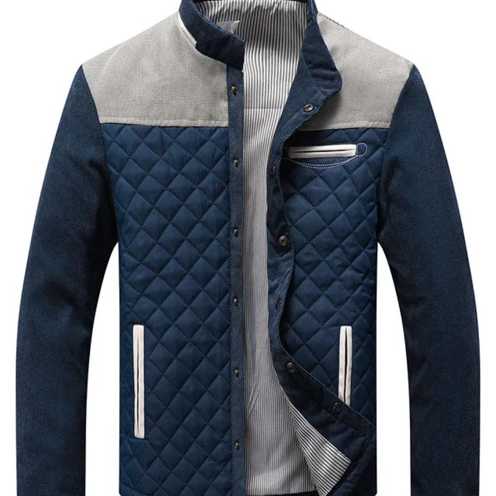 Gestructureerd herencolbert voor herfst en winter