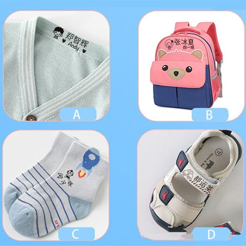 CustomStamp personaliseerbare kledingstempel – creatief en eenvoudig te gebruiken hulpmiddel om kleding en textiel uniek te maken, duurzaam en kindvriendelijk.