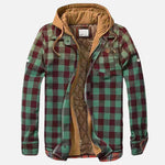Leon heren jas met ruitpatroon en capuchon in diverse kleuren – warme voering, waterafstotend materiaal en comfortabele pasvorm voor koude dagen.